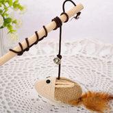 The furr company Interactive Wand toy with Knitted Mouse